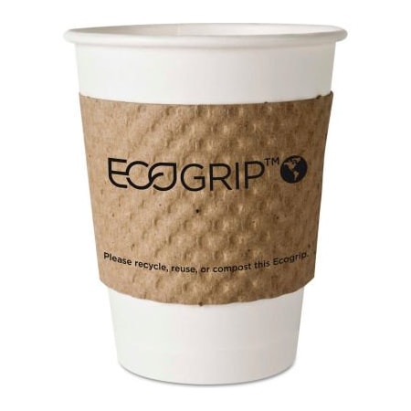 Eco-Products Eco-Products EcoGrip Recycled Content Hot Cup Sleeve, Kraft, 1300/Ctn EG-2000